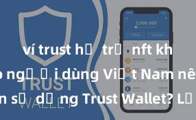 ví trust hỗ trợ nft không Tại sao người dùng Việt Nam nên sử dụng Trust Wallet? Lợi ích và rủi ro